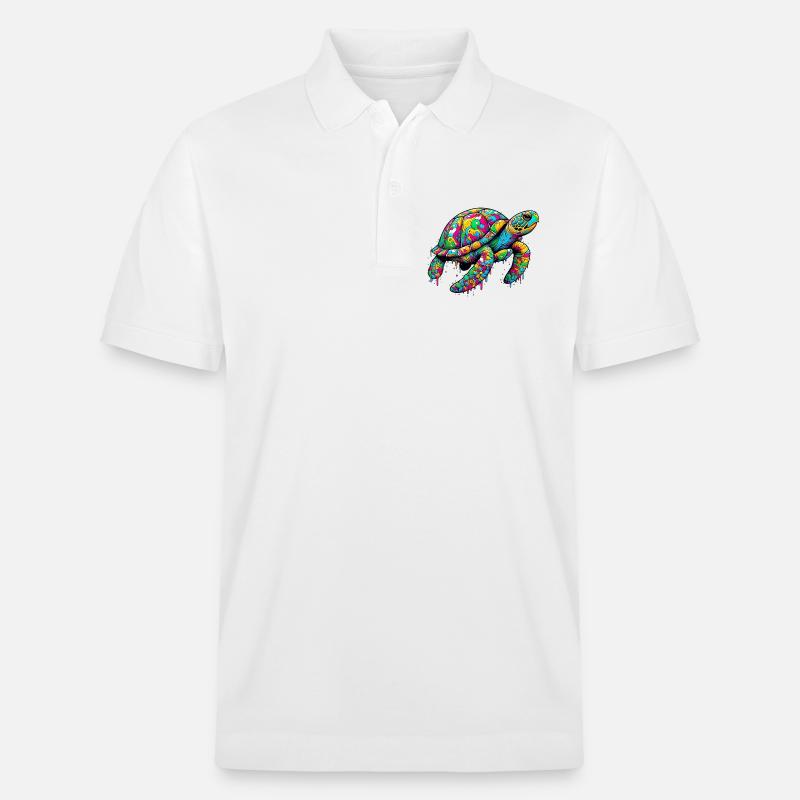 Schildkröte - Stanley/Stella Unisex Bio-Poloshirt PREPSTER - Weiß