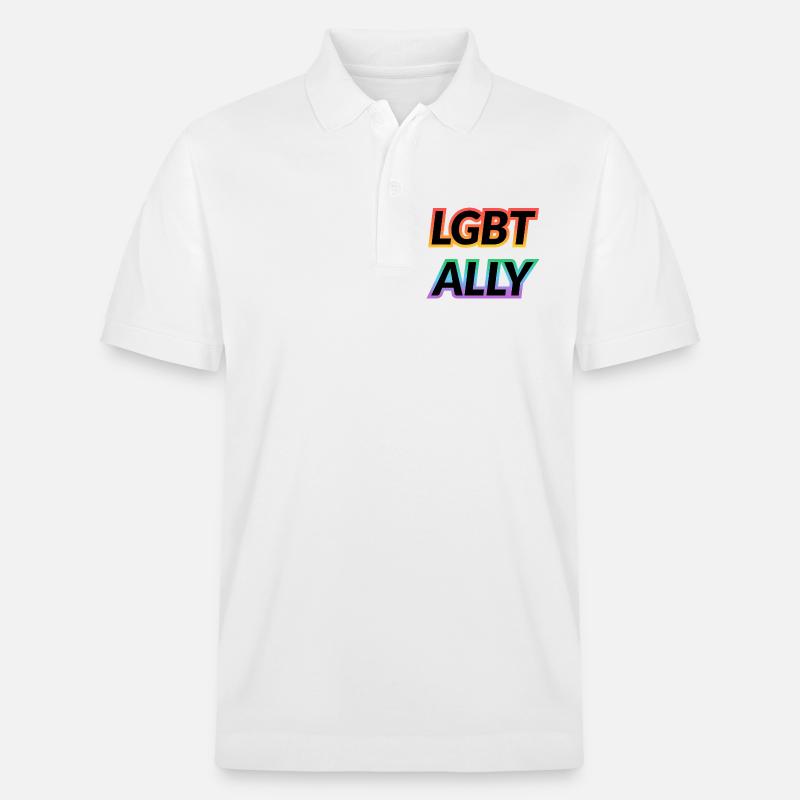 ALLIÉE LGBT - Polo PREPSTER bio Stanley/Stella Unisexe - blanc