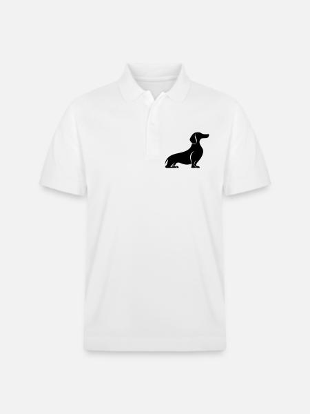 Dackel - Stanley/Stella Unisex Bio-Poloshirt PREPSTER - Weiß