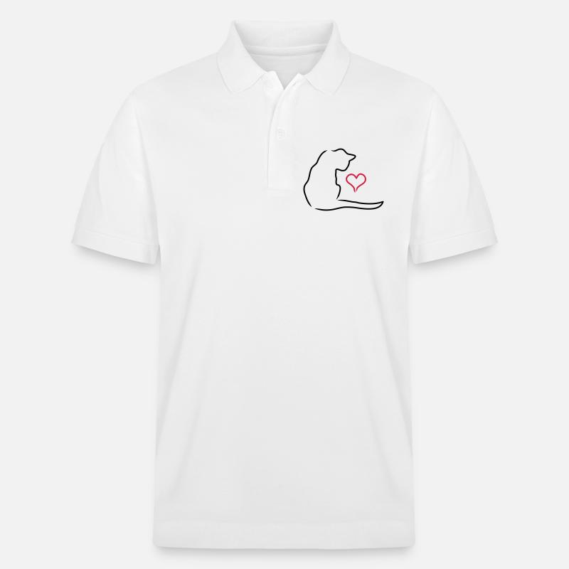 Chat - Polo PREPSTER bio Stanley/Stella Unisexe - blanc
