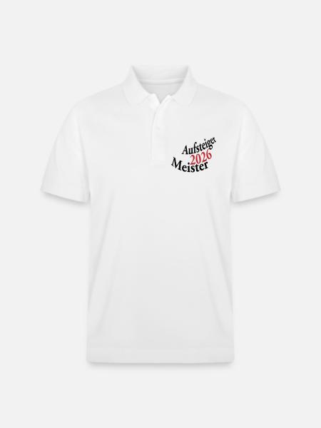 Meister und Aufsteiger 2026 - Stanley/Stella Unisex Bio-Poloshirt PREPSTER - Weiß