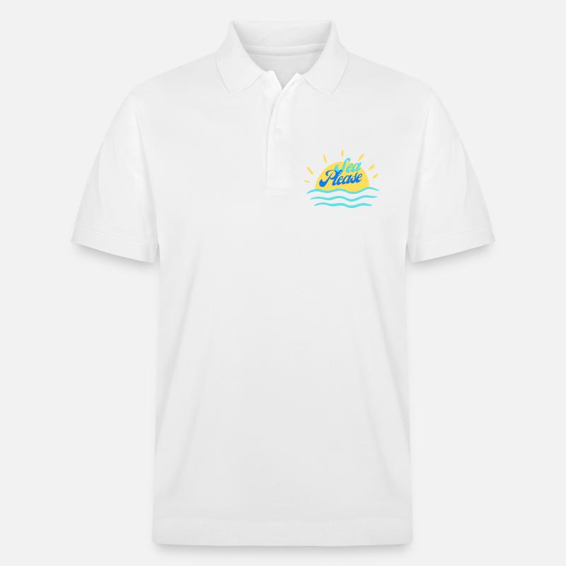 Meer bitte - Stanley/Stella Unisex Bio-Poloshirt PREPSTER - Weiß
