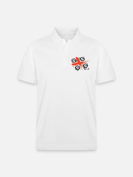 4 Mori Spray - Stanley/Stella Unisex Bio-Poloshirt PREPSTER - Weiß
