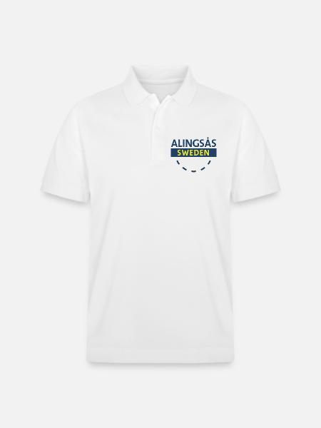 Alingsås Schweden Schild - Stanley/Stella Unisex Bio-Poloshirt PREPSTER - Weiß
