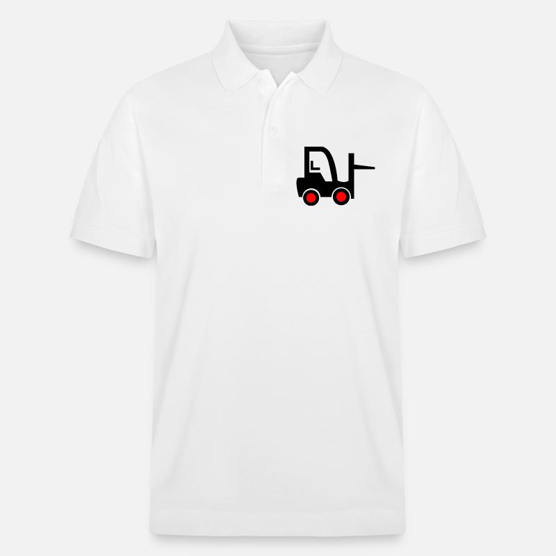 Gabelstapler - Stanley/Stella Unisex Bio-Poloshirt PREPSTER - Weiß