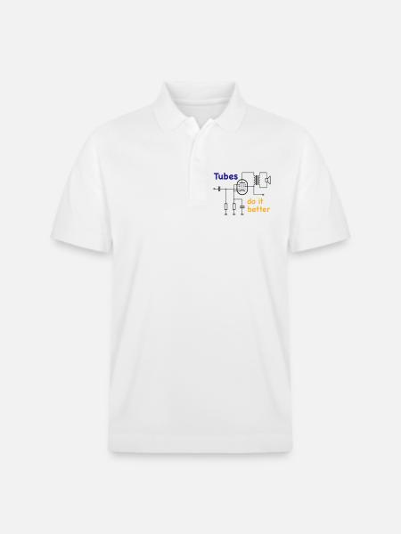 Vacuum Tubes do it better - Stanley/Stella Unisex Organic Polo Shirt PREPSTER - white