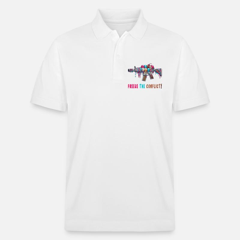 Konflikt eingefrieren Eiscreme - Stanley/Stella Unisex Bio-Poloshirt PREPSTER - Weiß