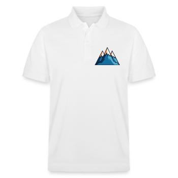 Mountains - Stanley/Stella Unisex Organic Polo Shirt PREPSTER - white - Front - Roxy (174cm) & Andy (188cm)