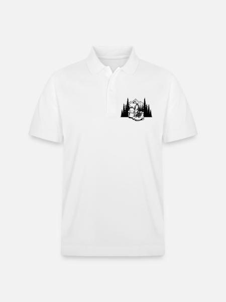 Absolute black, where it all begins - Stanley/Stella Unisex Organic Polo Shirt PREPSTER - white