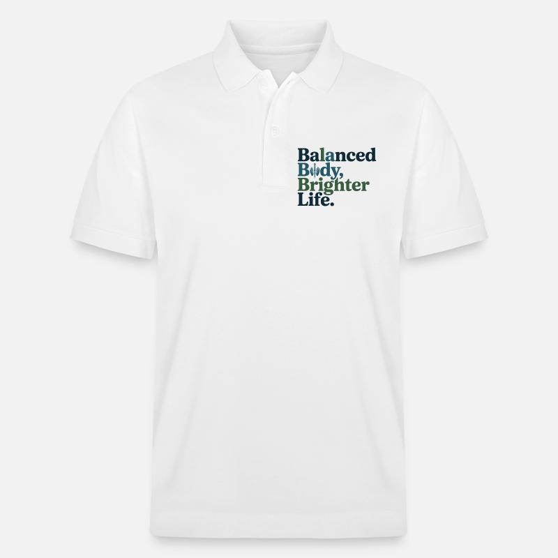 Osteopath Balanced Body Brighter Life Professional - Stanley/Stella Unisex Bio-Poloshirt PREPSTER - Weiß