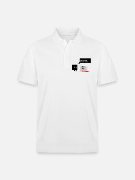 dead pixel_english - Stanley/Stella Unisex Bio-Poloshirt PREPSTER - Weiß