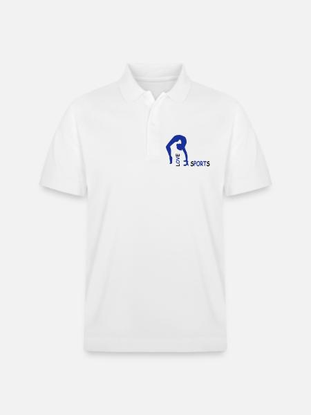 sports - Stanley/Stella Unisex Organic Polo Shirt PREPSTER - white