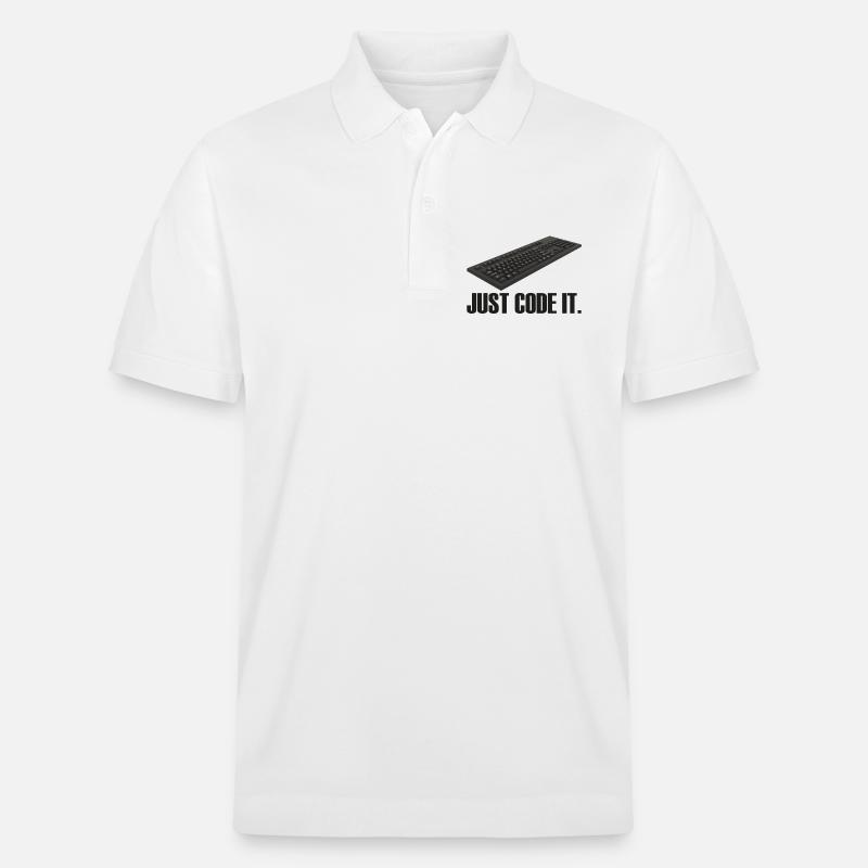 Just Code it - Stanley/Stella Unisex Bio-Poloshirt PREPSTER - Weiß