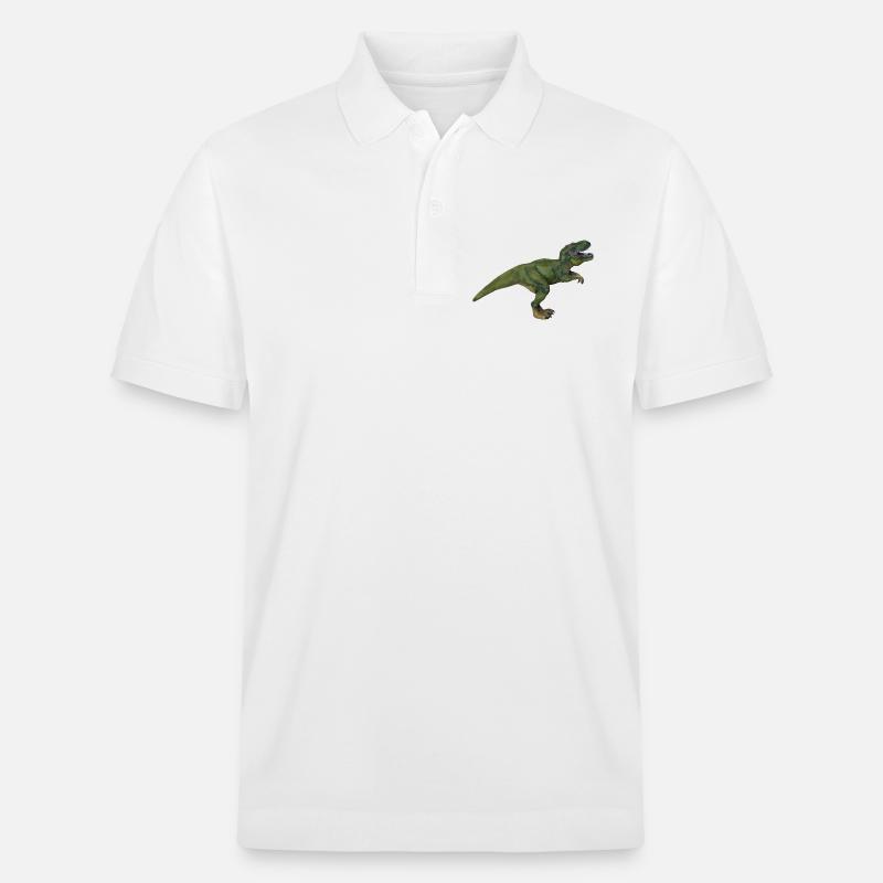 Tom T-Rex - Stanley/Stella Unisex Bio-Poloshirt PREPSTER - Weiß