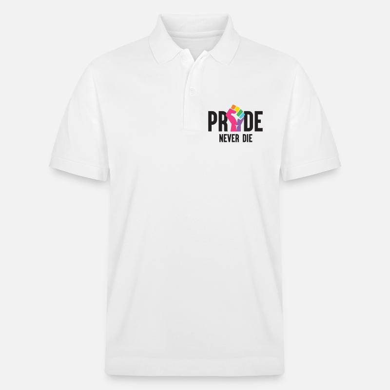 Pride Month LGBT - Pride Never Die - Stanley/Stella Unisex Bio-Poloshirt PREPSTER - Weiß