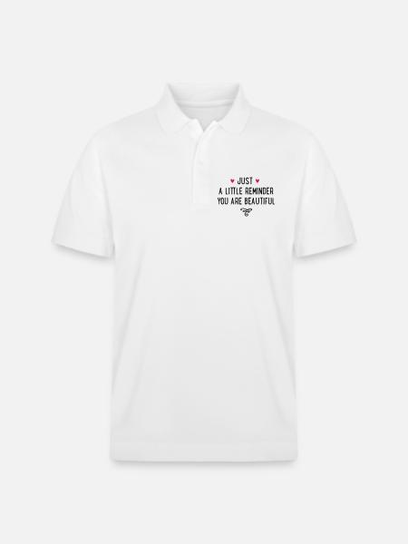 You are beautiful - Polo PREPSTER bio Stanley/Stella Unisexe - blanc