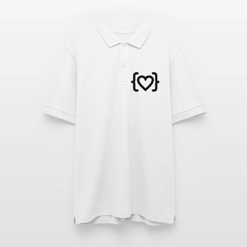 Cœur du logo du code du programmeur Polo PREPSTER bio Stanley/Stella Unisexe