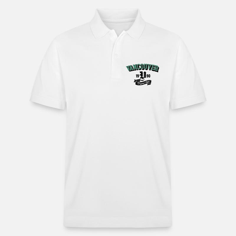 Vancouver Original Style Bogen-Tee - Stanley/Stella Unisex Bio-Poloshirt PREPSTER - Weiß