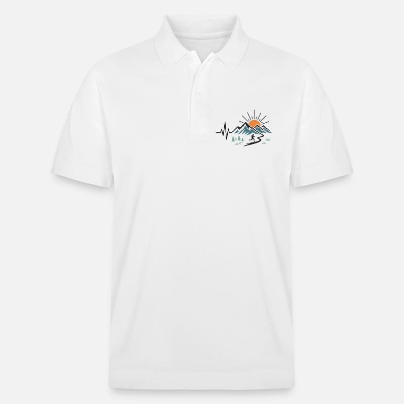 Trail running - Polo PREPSTER bio Stanley/Stella Unisexe - blanc