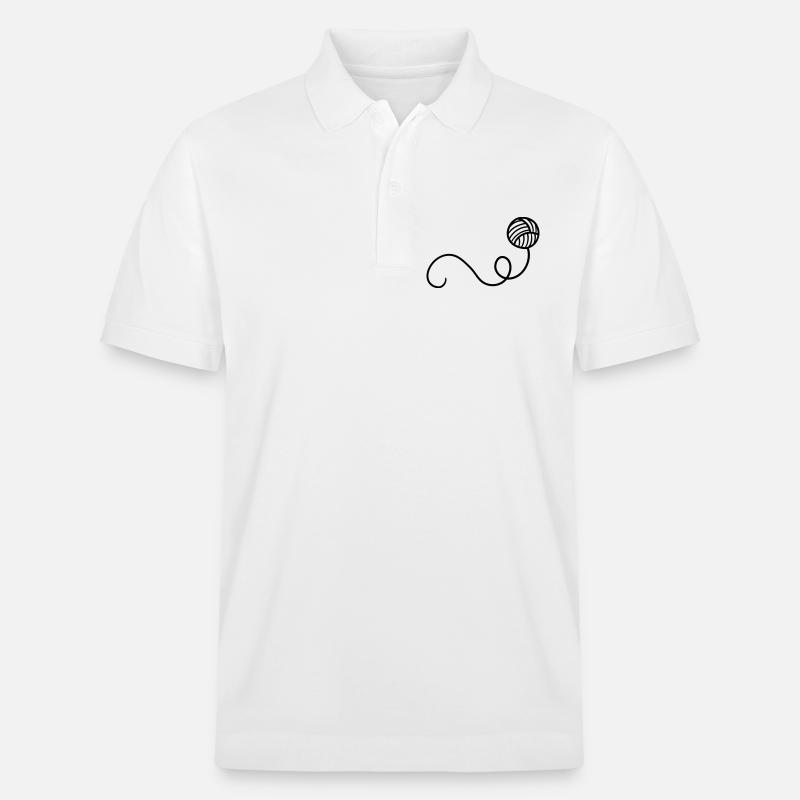 Boule de laine de dessin animé - Polo PREPSTER bio Stanley/Stella Unisexe - blanc