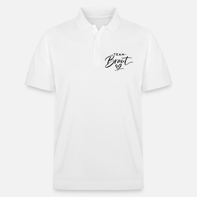 Team Braut - Stanley/Stella Unisex Bio-Poloshirt PREPSTER - Weiß