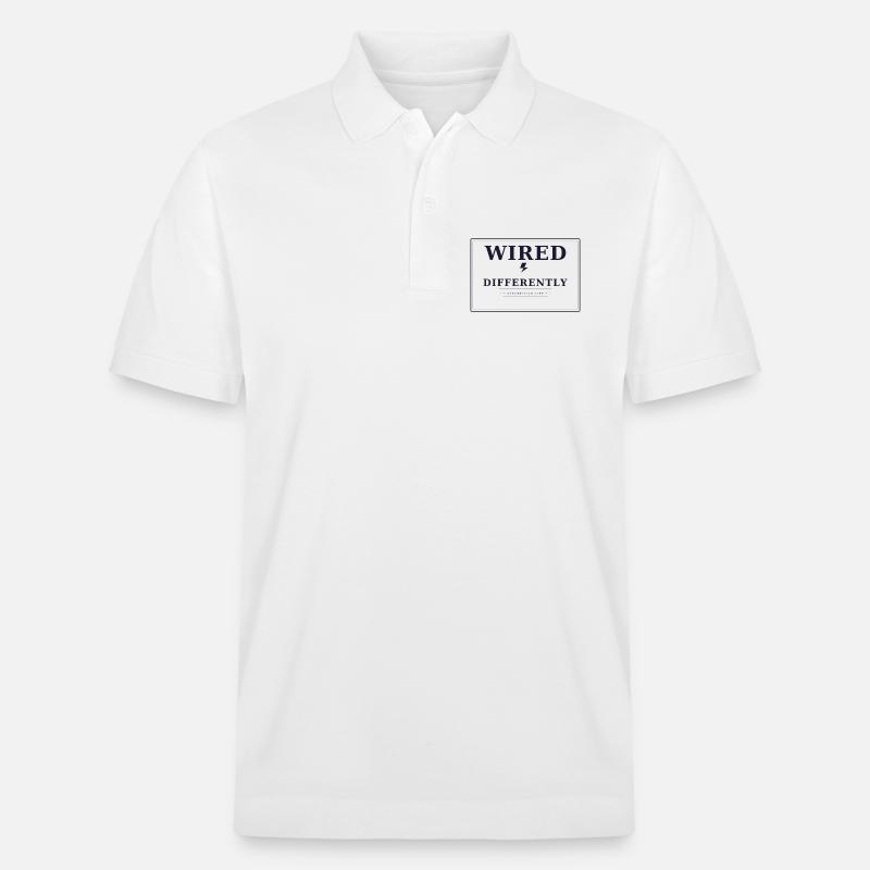 Wired differently - Stanley/Stella Unisex Bio-Poloshirt PREPSTER - Weiß