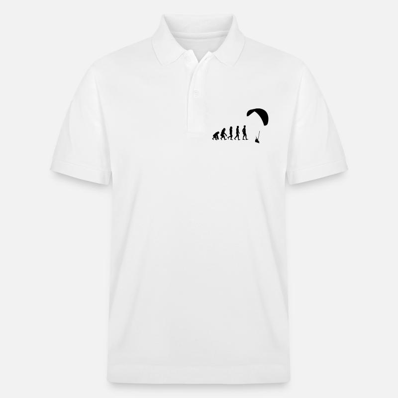 Evolution Gleitschirm - Stanley/Stella Unisex Bio-Poloshirt PREPSTER - Weiß