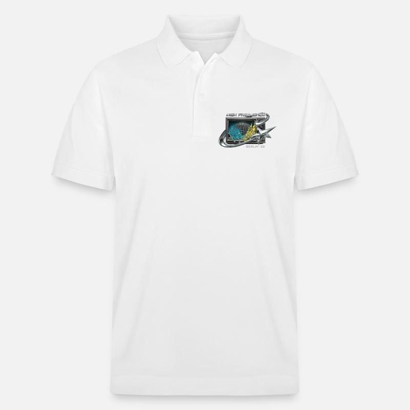 High Frequency Berlin 26 Retro Tech - Stanley/Stella Unisex Bio-Poloshirt PREPSTER - Weiß