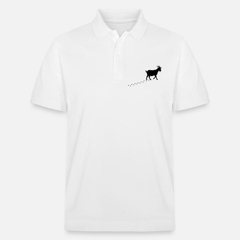 Sabots de Empreintes de Chèvre - Polo PREPSTER bio Stanley/Stella Unisexe - blanc
