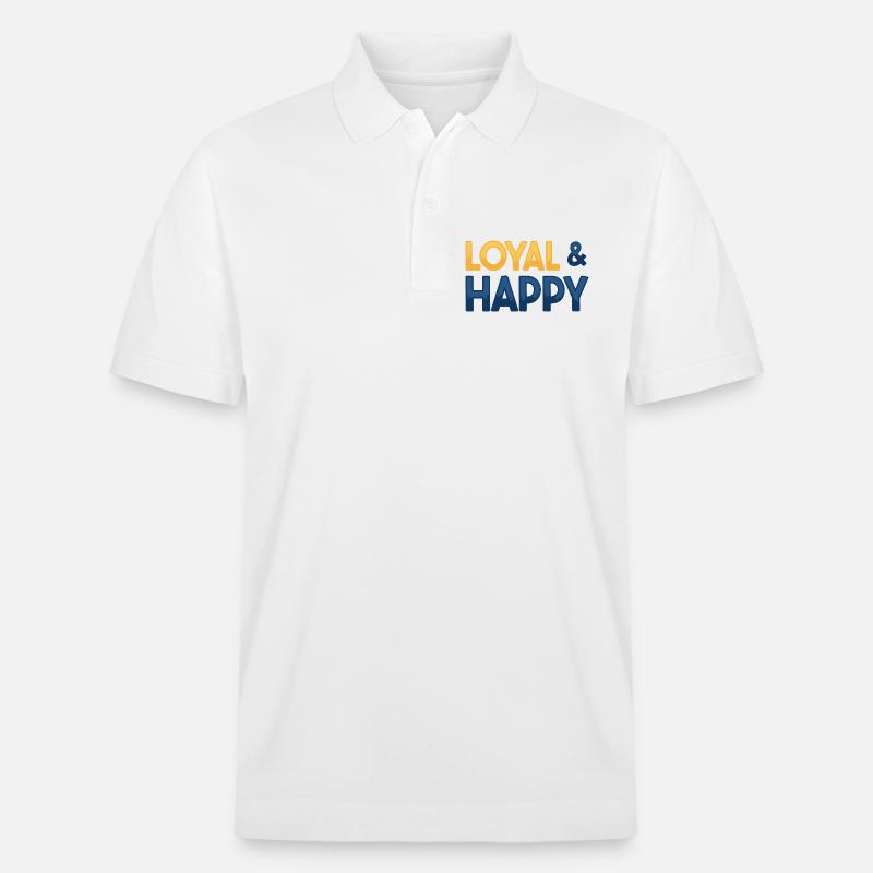Loyal & glücklich - Stanley/Stella Unisex Bio-Poloshirt PREPSTER - Weiß