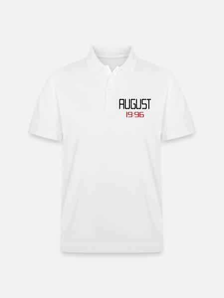 August 1996 - 30th birthday - Stanley/Stella Unisex Organic Polo Shirt PREPSTER - white