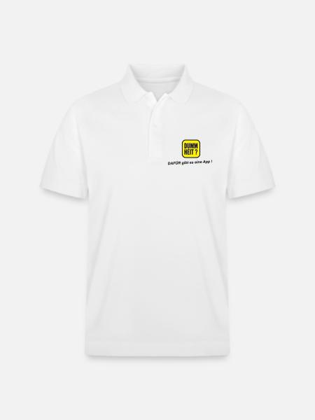 App dumm - Stanley/Stella Unisex Bio-Poloshirt PREPSTER - Weiß