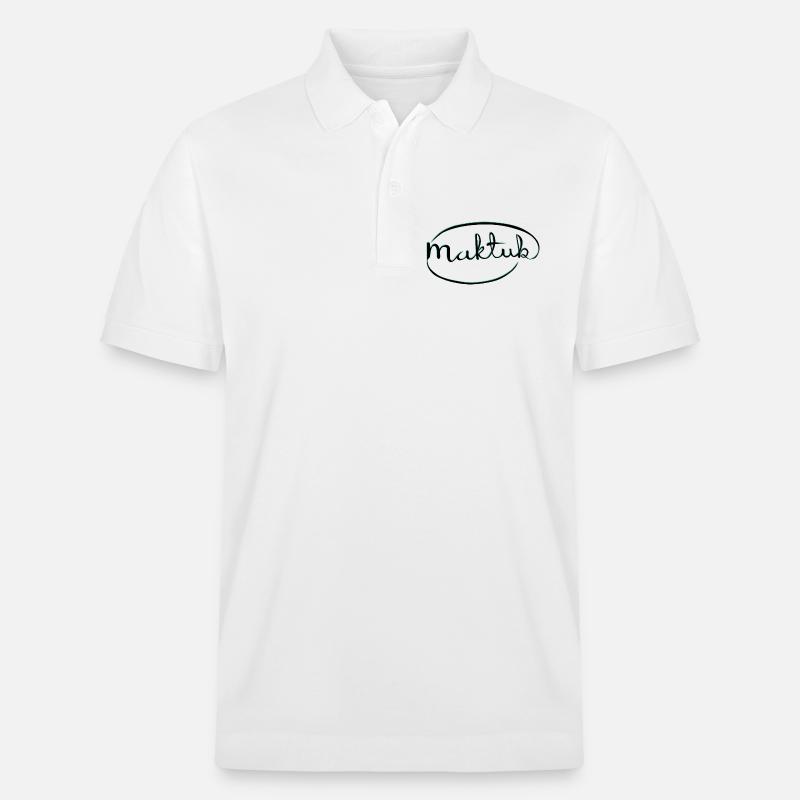 MakeKita Mint Script - Polo PREPSTER bio Stanley/Stella Unisexe - blanc