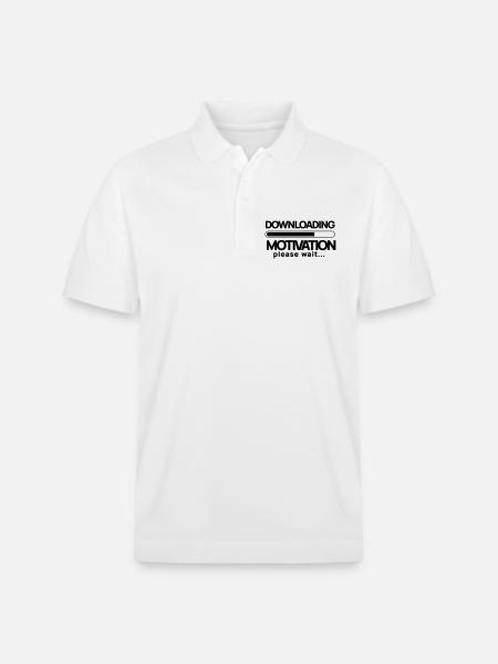 Downloading motivation. Please Wait - Stanley/Stella Unisex Organic Polo Shirt PREPSTER - white