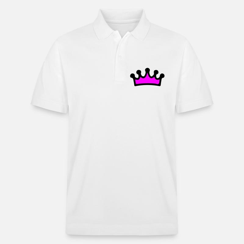 Krone Comic - Stanley/Stella Unisex Bio-Poloshirt PREPSTER - Weiß