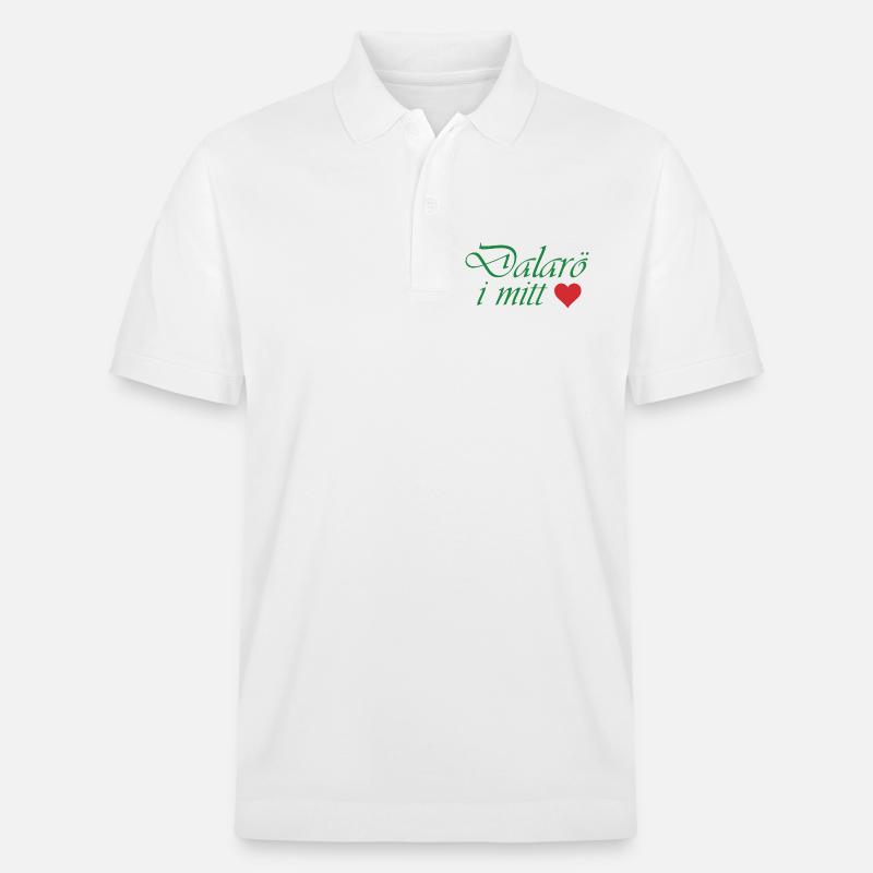 Dalarö dans mon cœur - Polo PREPSTER bio Stanley/Stella Unisexe - blanc