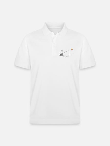 Pêche sur le lac - Polo PREPSTER bio Stanley/Stella Unisexe - blanc