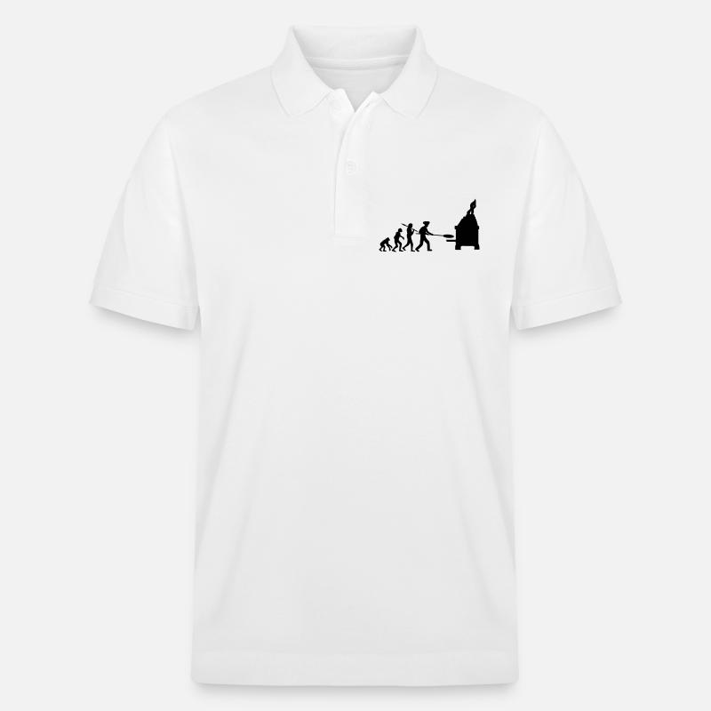 Evolution Pizza Boulanger - Polo PREPSTER bio Stanley/Stella Unisexe - blanc