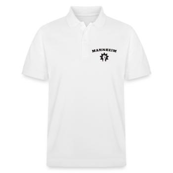 Mannheim - Stanley/Stella Unisex Bio-Poloshirt PREPSTER - Weiß - Vorne - Roxy (174cm) & Andy (188cm)