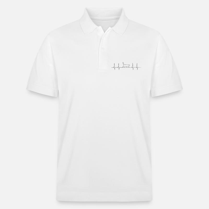 Katze - Stanley/Stella Unisex Bio-Poloshirt PREPSTER - Weiß