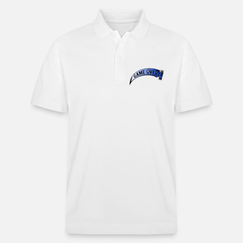 Game Over Retro Arcade Banner - Stanley/Stella Unisex Bio-Poloshirt PREPSTER - Weiß