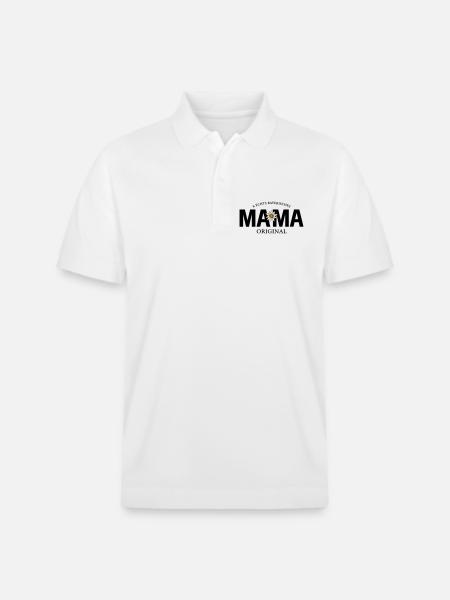 Bayerisches Original - Mama - Stanley/Stella Unisex Bio-Poloshirt PREPSTER - Weiß