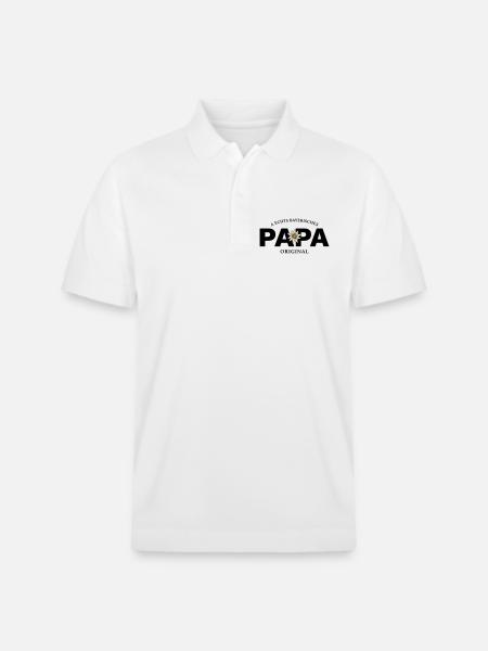 Bayerisches Original - Papa - Stanley/Stella Unisex Bio-Poloshirt PREPSTER - Weiß