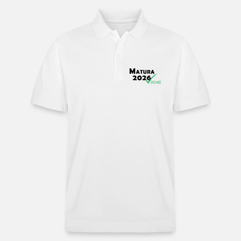 Matura 2026 Terminé - Polo PREPSTER bio Stanley/Stella Unisexe - blanc
