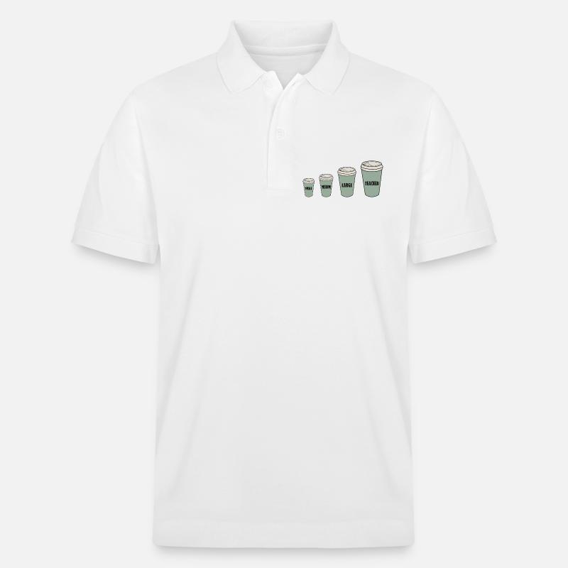 Café du professeur - Polo PREPSTER bio Stanley/Stella Unisexe - blanc