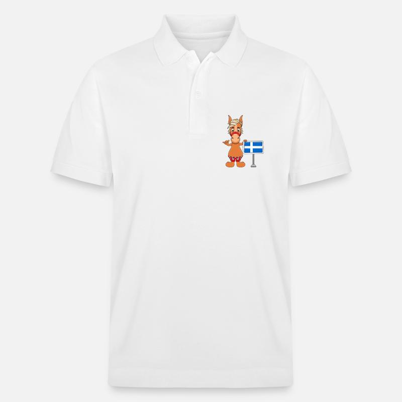 PFERD - PONY - SHETLANDINSELN - SHETLAND - SHETTY - Stanley/Stella Unisex Bio-Poloshirt PREPSTER - Weiß