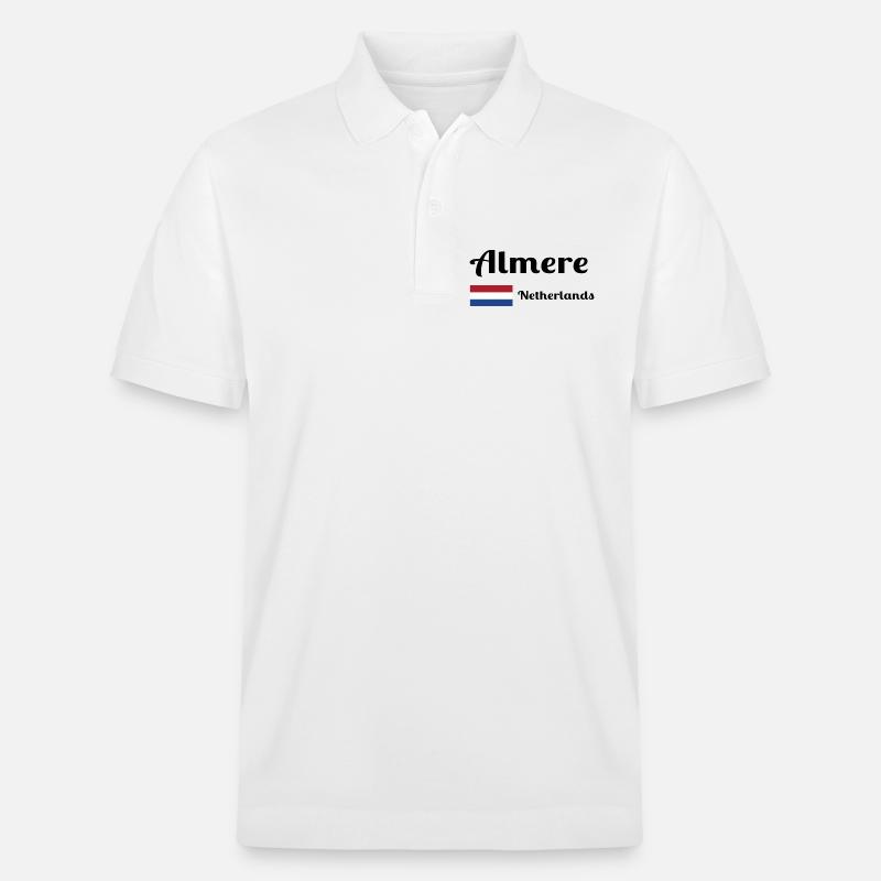 Almere Pays-Bas - Imprimés élégants - Polo PREPSTER bio Stanley/Stella Unisexe - blanc