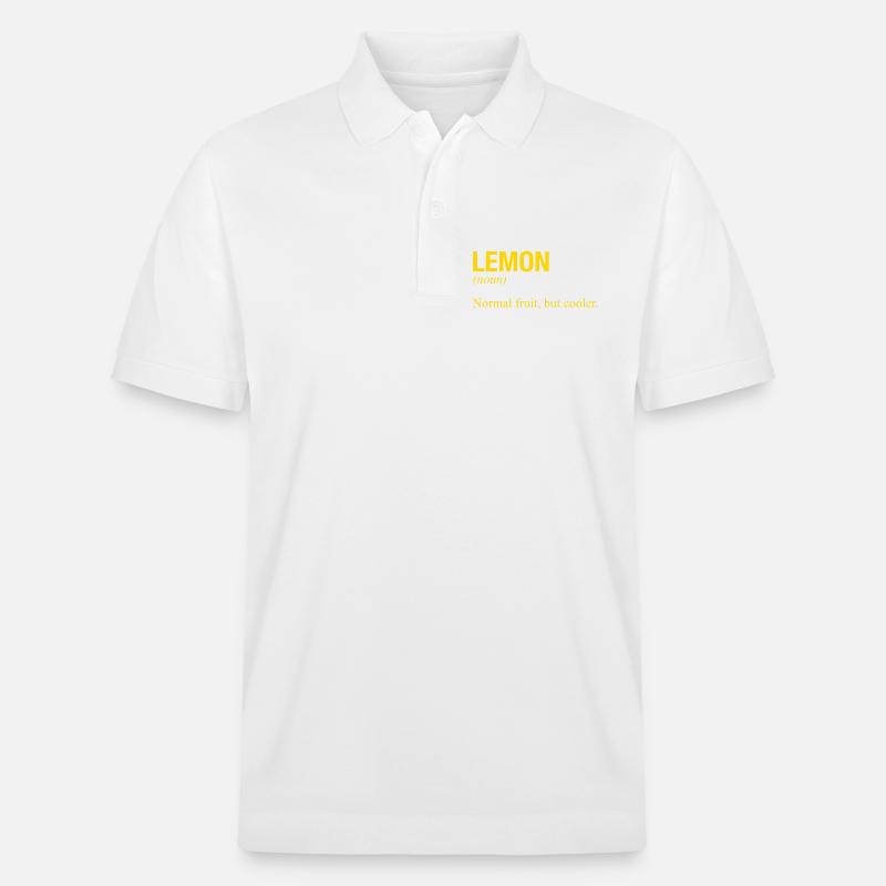LEMON - Stanley/Stella Unisex Bio-Poloshirt PREPSTER - Weiß