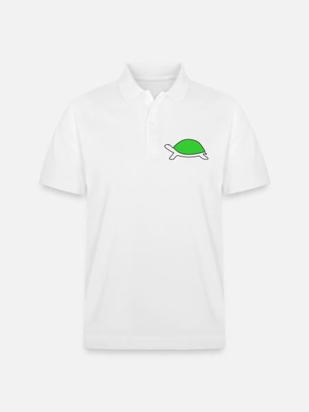 Turtle - Stanley/Stella Unisex Organic Polo Shirt PREPSTER - white