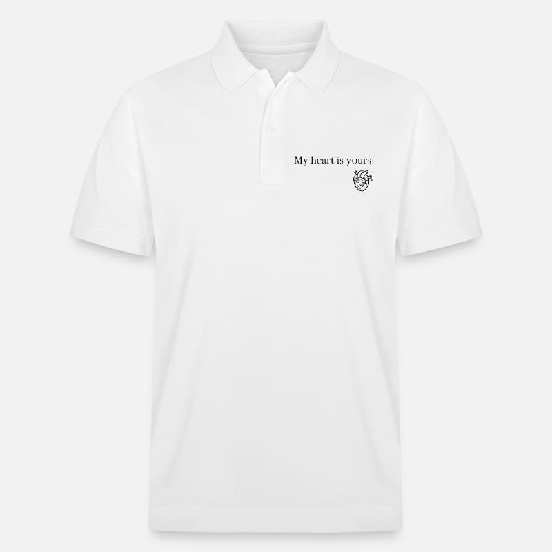 Cœur - Polo PREPSTER bio Stanley/Stella Unisexe - blanc
